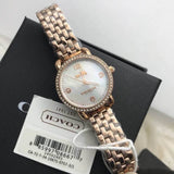 Buy Shop Coach Delancey Mother of Pearl White Dial Rose Gold Steel Strap Watch for Women - 14502479 USA Online