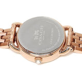 Buy Shop Coach Delancey Mother of Pearl White Dial Rose Gold Steel Strap Watch for Women - 14502479 USA Online
