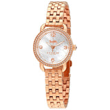 Buy Shop Coach Delancey Mother of Pearl White Dial Rose Gold Steel Strap Watch for Women - 14502479 USA Online