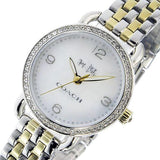 Buy Shop Coach Delancey Mother of Pearl White Dial Two Tone Steel Strap Watch for Women - 14502480 USA Online