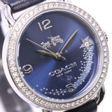 Buy Shop Coach Delancey Navy Blue Dial Blue Leather Strap Watch for Women - 14502668 USA Online