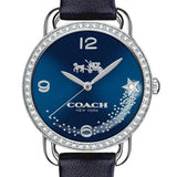 Buy Shop Coach Delancey Navy Blue Dial Blue Leather Strap Watch for Women - 14502668 USA Online