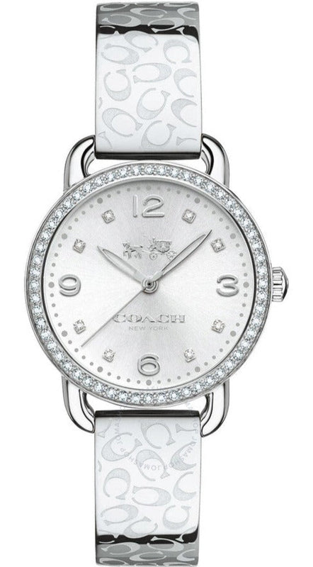 Buy Shop Coach Delancey White Dial Silver Steel Strap Watch for Women - 14502353 USA Online