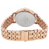 Coach Delancey White Dial Rose Gold Steel Strap Watch for Women - 14502262