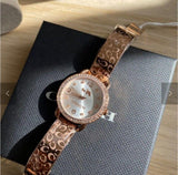 Buy Shop Coach Delancey Silver Dial Rose Gold Steel Strap Watch for Women - 14502355 USA Online