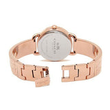 Buy Shop Coach Delancey Silver Dial Rose Gold Steel Strap Watch for Women - 14502355 USA Online