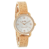Buy Shop Coach Delancey Silver Dial Rose Gold Steel Strap Watch for Women - 14502355 USA Online