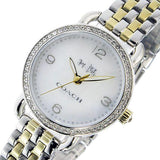 Buy Shop Coach Delancey Mother of Pearl White Dial Two Tone Steel Strap Watch for Women - 14502480 USA Online