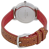 Buy Shop Coach Delancey Slim Cream Dial Brown Leather Strap Watch For Women - 14502789 USA Online
