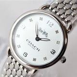 Buy Shop Coach Delancey Slim Silver Dial Silver Steel Strap Watch for Women - 14502781 USA Online