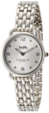 Buy Shop Coach Delancey Slim Silver Dial Silver Steel Strap Watch for Women - 14502781 USA Online