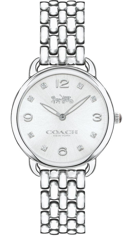 Buy Shop Coach Delancey Slim Silver Dial Silver Steel Strap Watch for Women - 14502781 USA Online