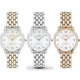 Buy Shop Coach Delancey Slim White Dial Two Tone Steel Strap Watch for Women - 14502784 USA Online