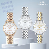 Buy Shop Coach Delancey Slim White Dial Two Tone Steel Strap Watch for Women - 14502784 USA Online