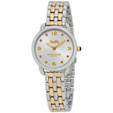 Buy Shop Coach Delancey Slim White Dial Two Tone Steel Strap Watch for Women - 14502784 USA Online