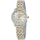 Buy Shop Coach Delancey Slim White Dial Two Tone Steel Strap Watch for Women - 14502784 USA Online