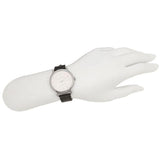 Buy Shop Coach Delancey White Dial Black Leather Strap Watch for Women - 14502714 USA Online
