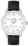 Buy Shop Coach Delancey White Dial Black Leather Strap Watch for Women - 14502714 USA Online