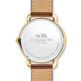 Buy Shop Coach Delancey White Dial Brown Leather Strap Watch for Women - 14502715 USA Online