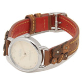 Buy Shop Coach Delancey White Dial Floral Brown Leather Strap Watch for Women - 14502761 USA Online