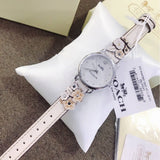 Buy Shop Coach Delancey White Dial Floral White Leather Strap Watch for Women - 14502760 USA Online
