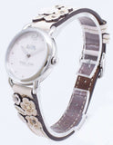 Buy Shop Coach Delancey White Dial Floral White Leather Strap Watch for Women - 14502760 USA Online