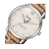 Buy Shop Coach Delancey White Dial Floral White Leather Strap Watch for Women - 14502760 USA Online