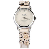 Buy Shop Coach Delancey White Dial Floral White Leather Strap Watch for Women - 14502760 USA Online