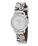Buy Shop Coach Delancey White Dial Floral White Leather Strap Watch for Women - 14502760 USA Online