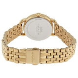 Buy Shop Coach Delancey White Dial Gold Steel Strap Watch for Women - 14502241 USA Online