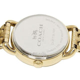 Buy Shop Coach Delancey White Dial Gold Steel Strap Watch for Women - 14502241 USA Online