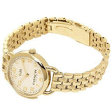 Buy Shop Coach Delancey White Dial Gold Steel Strap Watch for Women - 14502241 USA Online