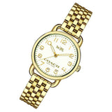 Buy Shop Coach Delancey White Dial Gold Steel Strap Watch for Women - 14502241 USA Online