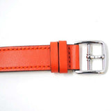 Buy Shop Coach Delancey White Dial Orange Leather Strap Watch for Women - 14502880 USA Online