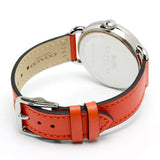 Buy Shop Coach Delancey White Dial Orange Leather Strap Watch for Women - 14502880 USA Online