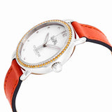 Buy Shop Coach Delancey White Dial Orange Leather Strap Watch for Women - 14502880 USA Online