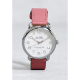Buy Shop Coach Delancey White Dial Pink Leather Strap Watch for Women - 14502717 USA Online