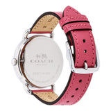 Buy Shop Coach Delancey White Dial Pink Leather Strap Watch for Women - 14502717 USA Online