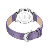 Buy Shop Coach Delancey White Dial Purple Leather Strap Watch for Women - 14502886 USA Online
