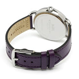 Buy Shop Coach Delancey White Dial Purple Leather Strap Watch for Women - 14502886 USA Online