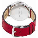 Buy Shop Coach Delancey White Dial Red Leather Strap Watch for Women - 14502878 USA Online