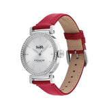 Buy Shop Coach Delancey White Dial Red Leather Strap Watch for Women - 14502878 USA Online