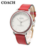 Buy Shop Coach Delancey White Dial Red Leather Strap Watch for Women - 14502878 USA Online