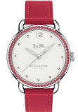 Buy Shop Coach Delancey White Dial Red Leather Strap Watch for Women - 14502878 USA Online