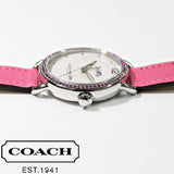 Buy Shop Coach Delancey White Dial Red Leather Strap Watch for Women - 14502879 USA Online