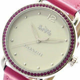 Buy Shop Coach Delancey White Dial Red Leather Strap Watch for Women - 14502879 USA Online