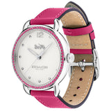 Buy Shop Coach Delancey White Dial Red Leather Strap Watch for Women - 14502879 USA Online