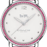 Buy Shop Coach Delancey White Dial Red Leather Strap Watch for Women - 14502879 USA Online