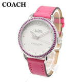 Buy Shop Coach Delancey White Dial Red Leather Strap Watch for Women - 14502879 USA Online
