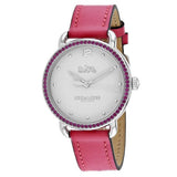 Buy Shop Coach Delancey White Dial Red Leather Strap Watch for Women - 14502879 USA Online
